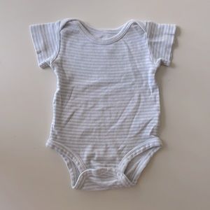 Light gray and white striped shirt